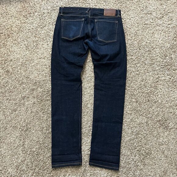 Hiroshi Kato Selvedge The Pen Slim Stretch Raw Dark Wash Jeans 34 - Picture 6 of 9
